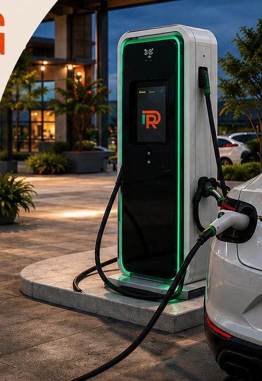 Rendering of EV charging stalls